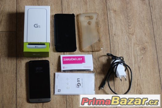 Prodám LG G5 Titan + příslušenství, záruka, stav nov. zař.