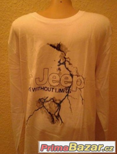 tričko Jeep dlouhý rukáv bavlna NOVÉ