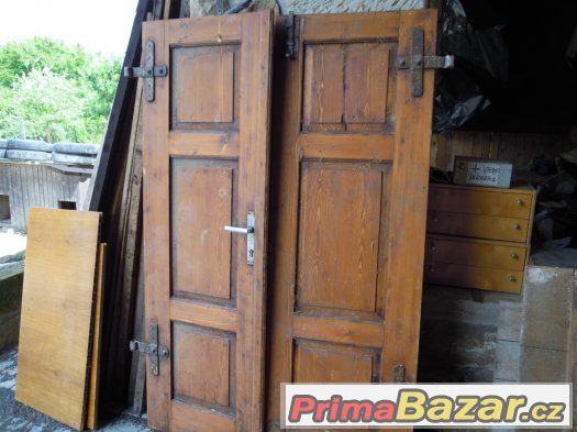 dveře dřev.  kazetové 2-křídlé-prodej