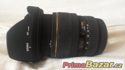 Sigma 24-70mm F2.8 EX DG MACRO objektiv pre Canon