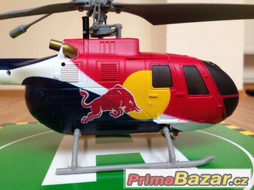 Red Bull RC vrtulník TOP STAV NOVÉ ZBOŽÍ NEJKRÁSNĚJŠÍ RC