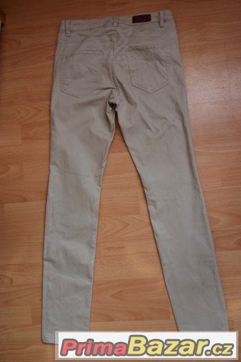 Dámské krémové kalhoty Logg vel. 38