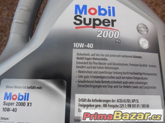 MOBIL 10W40 5L - motorový olej - ORIGINÁL BALENÍ