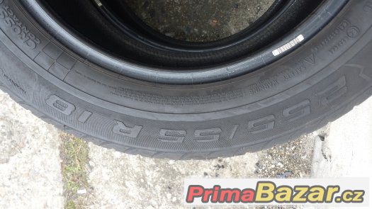 2 ks letní pneu 255/55 R18 Continental Crosscontact cca 5 mm