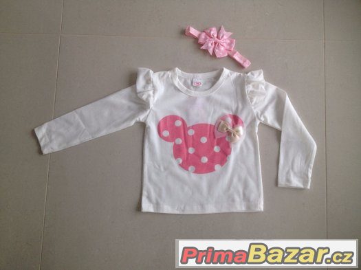 Dětský set Minnie s čelenkou. Dětský set Minnie s čelenkou.