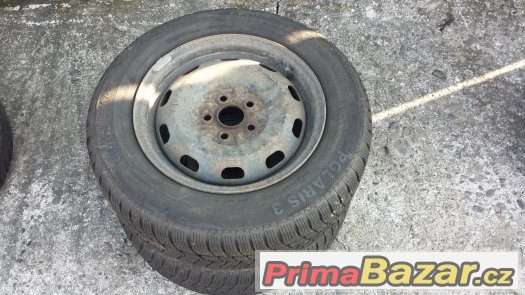 2ks plech. kol 5,5x14, 5x100, pneu Barum Polaris 185/65x14