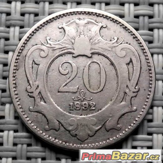 20 heller 1892 Vídeň, František Josef I. - 322