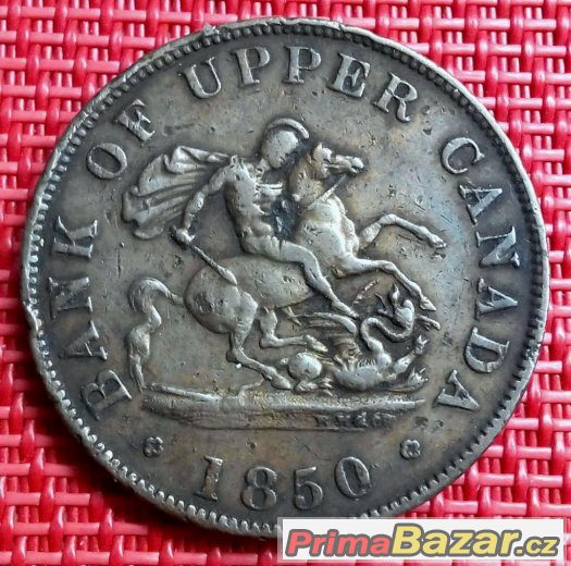 Token 1/2 Penny 1850, Upper, Canada - 177
