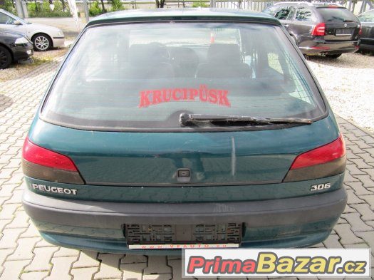 Peugeot 306 1.4i, 55KW,el.okna ,centrál,CD radio,pneu 90%