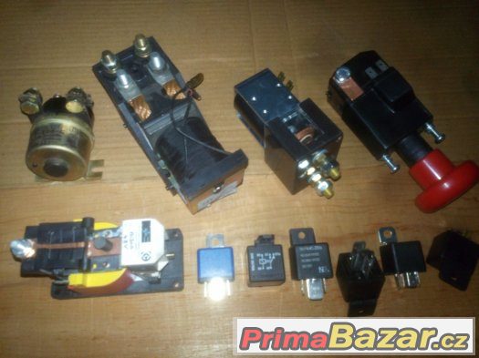 Stykač 12V, 24V, 48V... contactor, relé ...