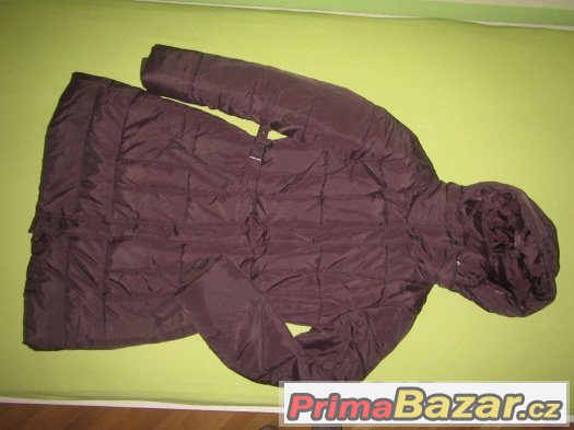 Dámský fialový zimní kabát,bunda -NOVÝ -