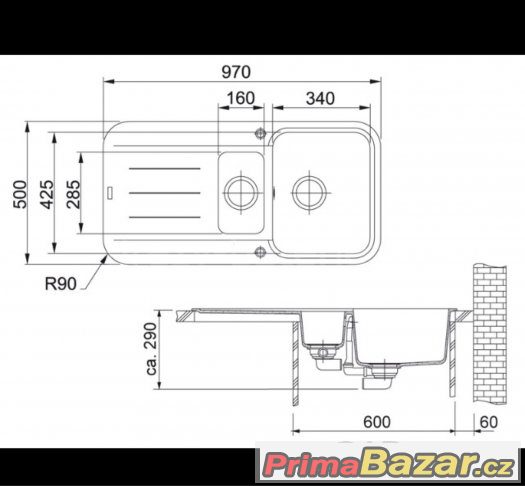 Franke dřez PBG 651 onyx černý