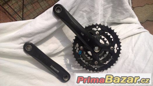 řazení a kliky Shimano Alivio, kazety Sram