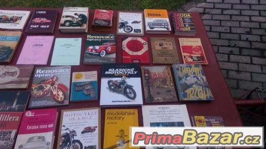 Prodám mnoho knih, příruček,návodů pro auto moto.