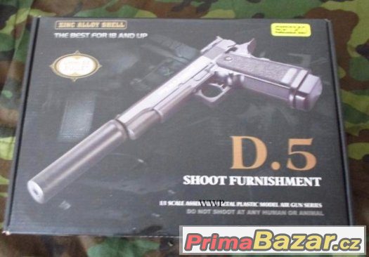 Airsoft zbraň D-5 BERETTA kovová - Manuální