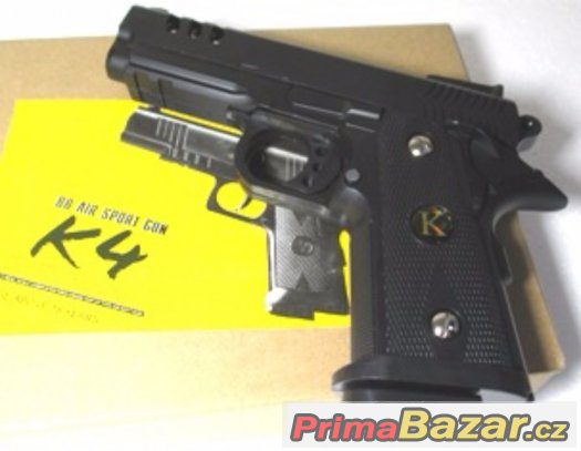 Airsoft zbraň   COLT, Typ K-4, celokovová Manuální + 1-DVD