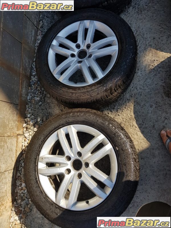 alu kola s pneu Audi 5x130 4L0601025B 8.5jx18 et58