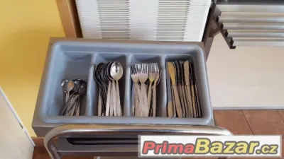 Gastro vozík se zásobníkem na příbory