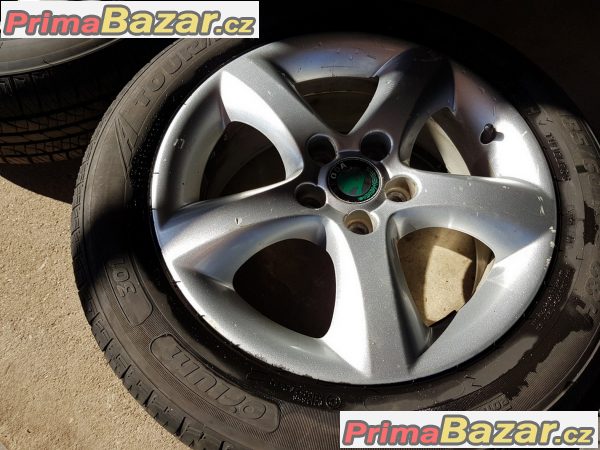 sada alu kola Škoda Octavia Fabia II 5J0601025a 5x100 6jx15 et43