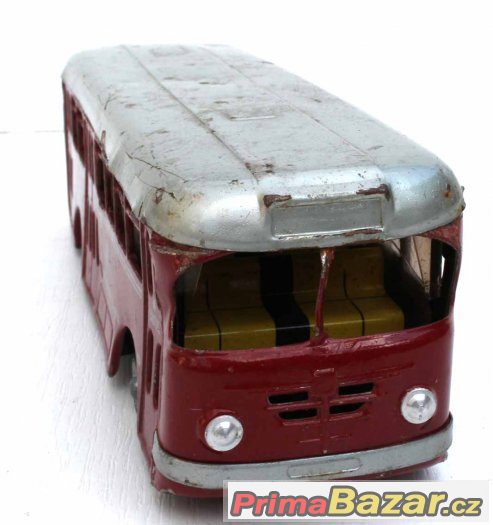 Plechový starý autobus - hračka