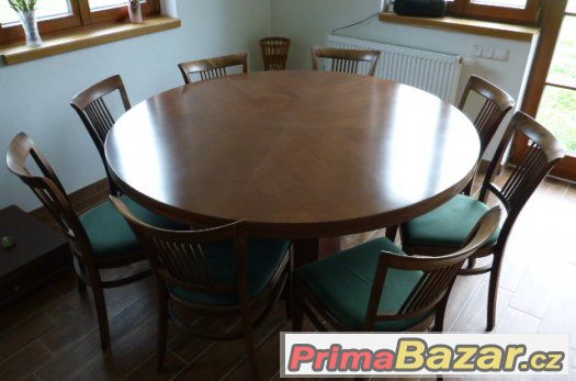 Prodám stůl 160 cm + 8x židle cena 13999 korun