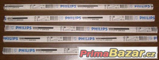 5 kusů Philips MASTER TL-D Super 80 18W/830, NOVÉ