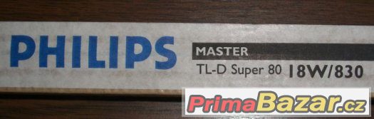 5 kusů Philips MASTER TL-D Super 80 18W/830, NOVÉ