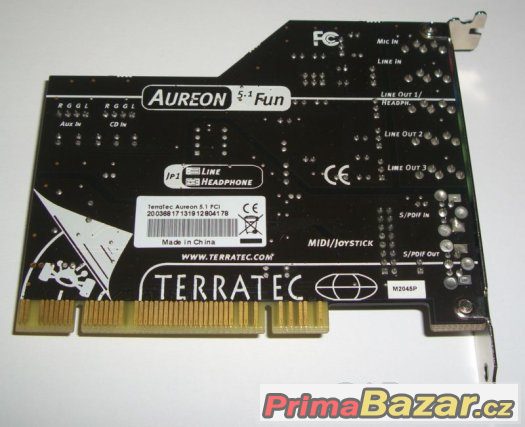 6 kanálová zvuková karta TerraTec Aureon 5.1 Fun (PCI, 6-Ch)