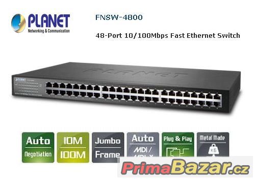 48-Port Fast Ethernet Switch PLANET FNSW-4800