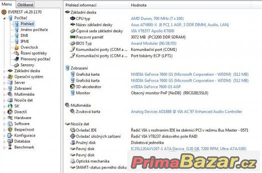 AMD Duron 700 MHz Spitfire D700AUT1B sc.462 FUNKČNÍ