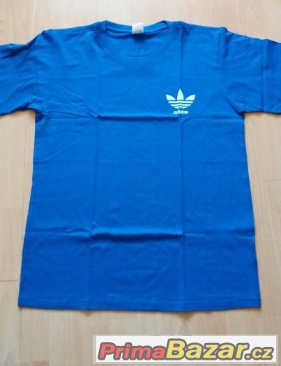 tričko Adidas velikost XL bavlna barva námořnická modrá