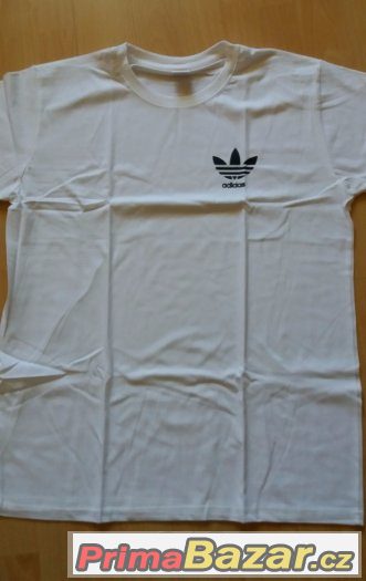 tričko Adidas velikost XXL bavlna barva bílá