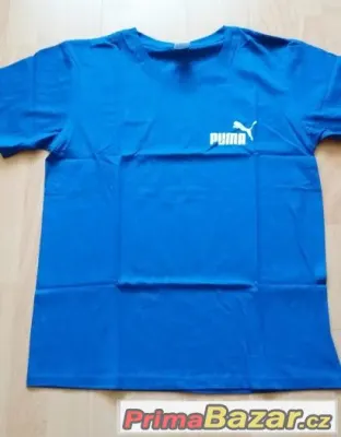 tričko Puma velikost L bavlna Nové barva námoř. modř