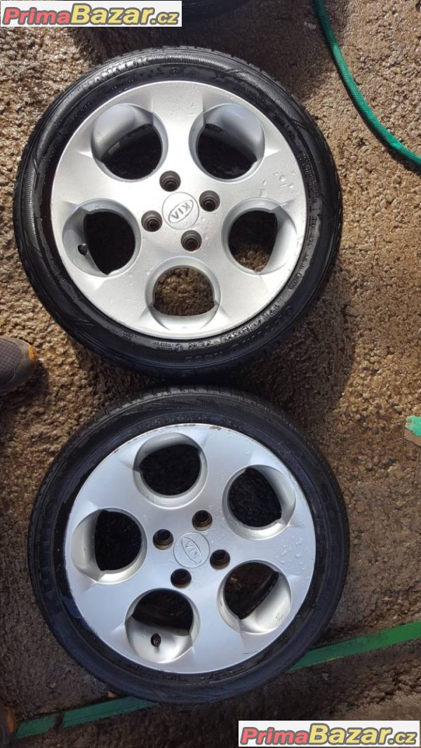 sada alu kola Kia s pneu Hankook optimo 4x100 5.5jx15 et46 175/50 r15 sada alu kola Kia s pneu Hankook optimo 4x100 5.5jx15 et46 175/50 r15