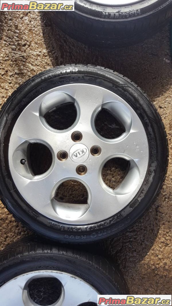 sada alu kola Kia s pneu Hankook optimo 4x100 5.5jx15 et46 175/50 r15 sada alu kola Kia s pneu Hankook optimo 4x100 5.5jx15 et46 175/50 r15