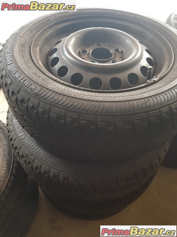 4x plechove disky s pneu Pirelli mercedes 1244000602 5x112 6jx15 et49