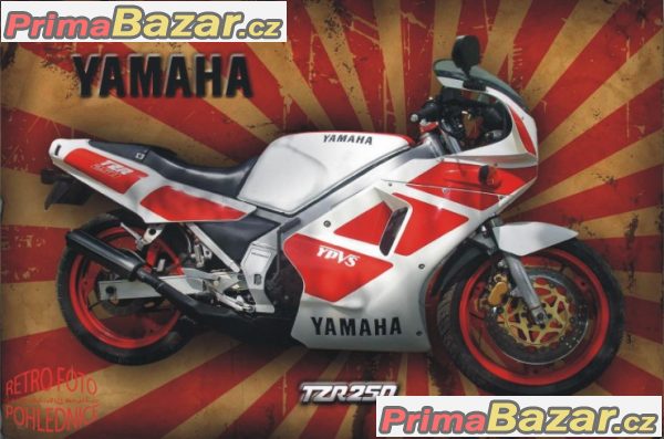 yamaha-tzr-250-plechova-pohlednice