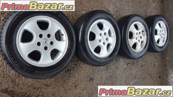 sada alu kola opel gm 6jx15 et49 5x110 pneu michelin 195/65 r15 91h