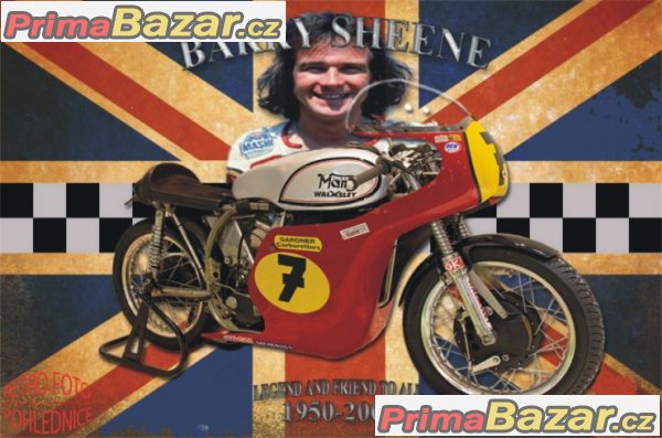 BARRY SHEENE - PLECHOVÁ POHLEDNICE