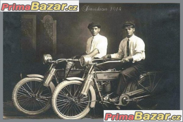 W.HARLEY & A.DAVIDSON - PLECHOVÁ POHLEDNICE