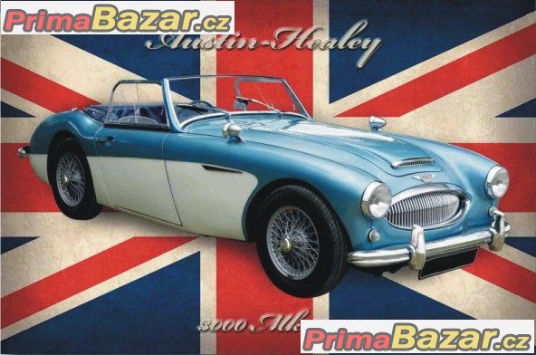 austin-healey-plechova-pohlednice