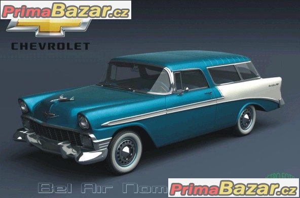 CHEVROLET BEL AIR NOMAD - PLECHOVÁ POHLEDNICE