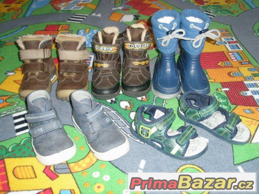 zimní obuv, boty s membránou, gumáky, sandále,celoroční Fare