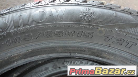 2x zimní pneumatiky Maxxis 145/65/R15