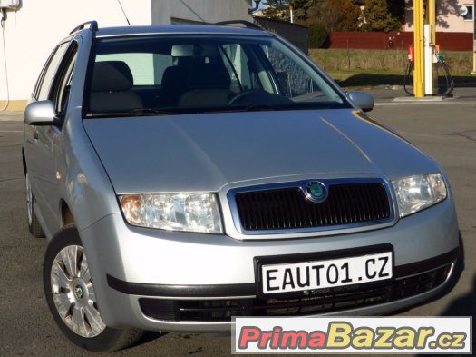 ŠKODA FABIA COMBI 2004 1.4i16V 55kW KLIMA LYŽINY ABS 2xBAG P