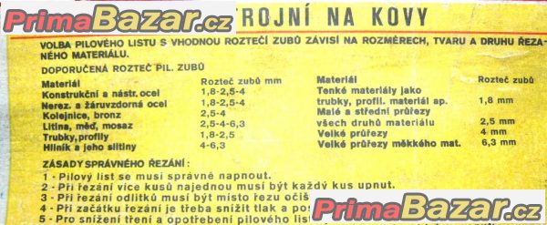 PILOVÝ LIST STROJNÍ NA KOV 600x50x2,5- 4 RAPID EXTRA Pilana PILOVÝ LIST STROJNÍ NA KOV 600x50x2,5- 4 RAPID EXTRA Pilana