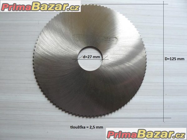 KOTOUČ PILOVÝ NA KOV 125x2,5x27 mm ČSN 222910 ČR