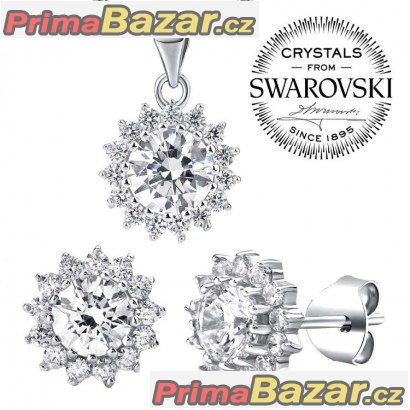 Stříbrná souprava šperků se Swarovski