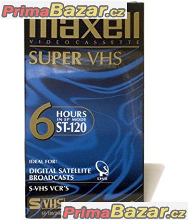 Videokazety S VHS nebo VHS nepoužité