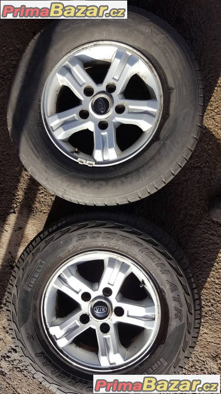 Sada alu kol Kia 7jx16 et46  5x139.7 pneu 245/70 r16